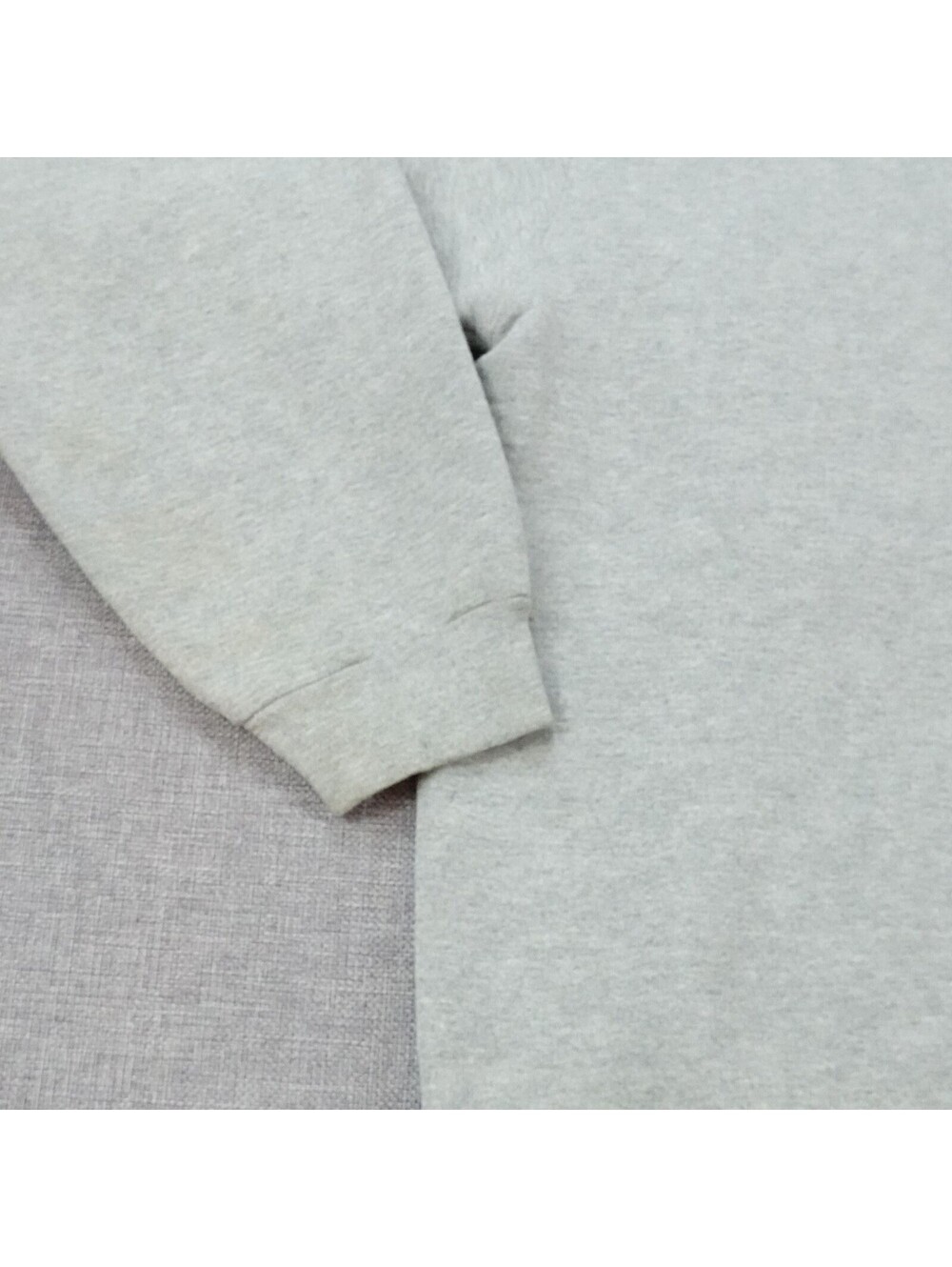 Vintage Pluma Outdoors Gray Blank Crewneck Sweatshirt Size L Cotton/Poly Fleece - Picture 3 of 9
